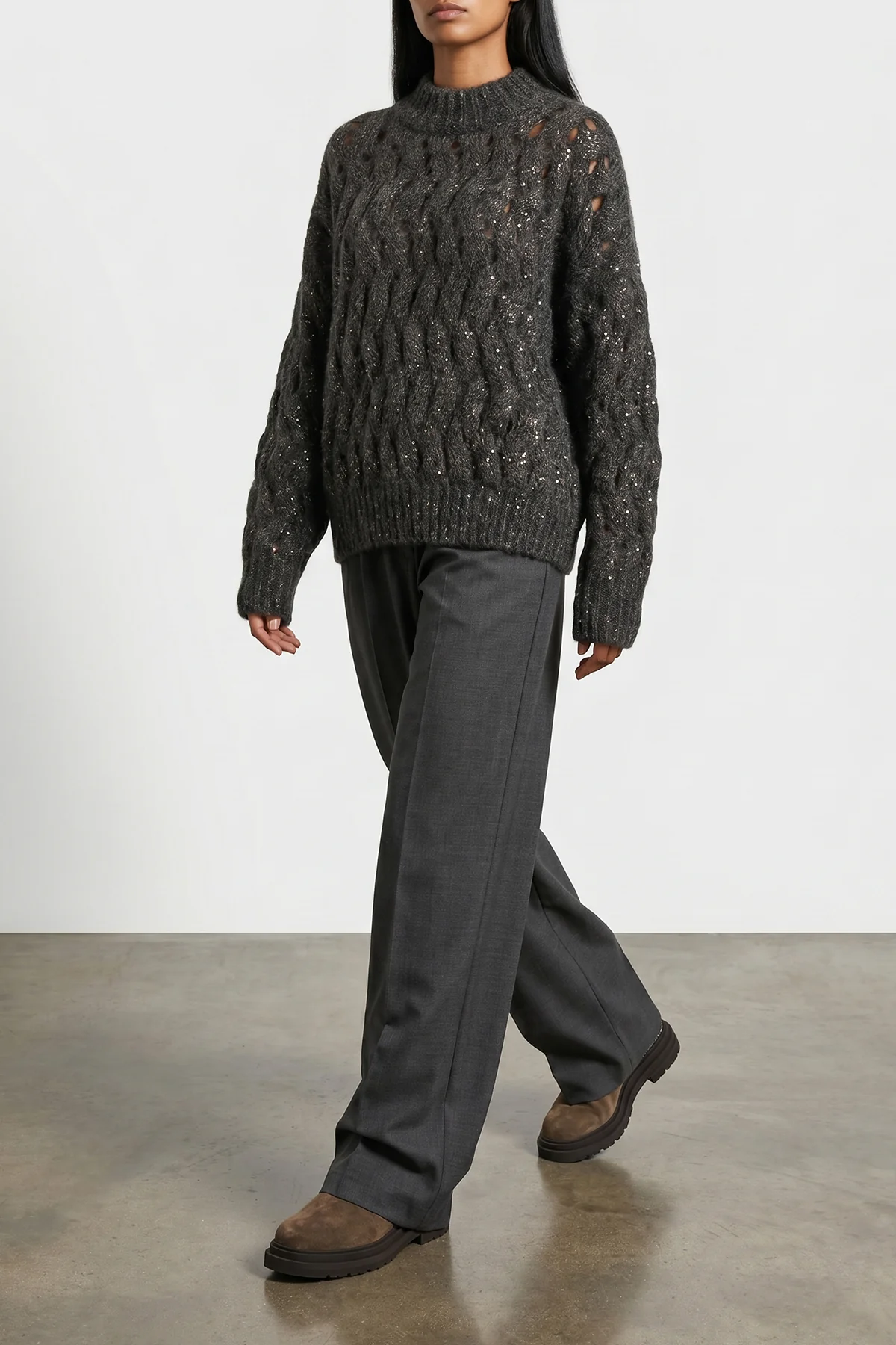 dazzling waves mohair blend sweater