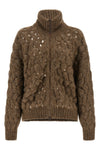 dazzling waves mohair blend cardigan