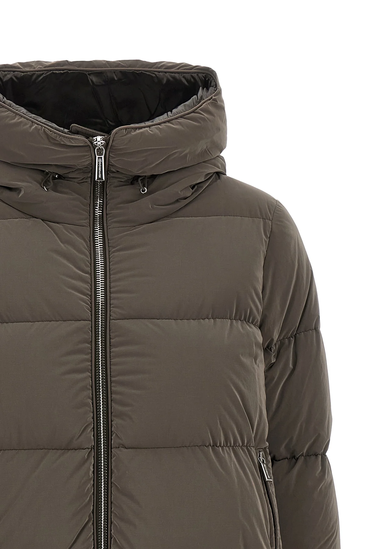 the carinzia moorer down jacket redefines outerwear through a structured silho