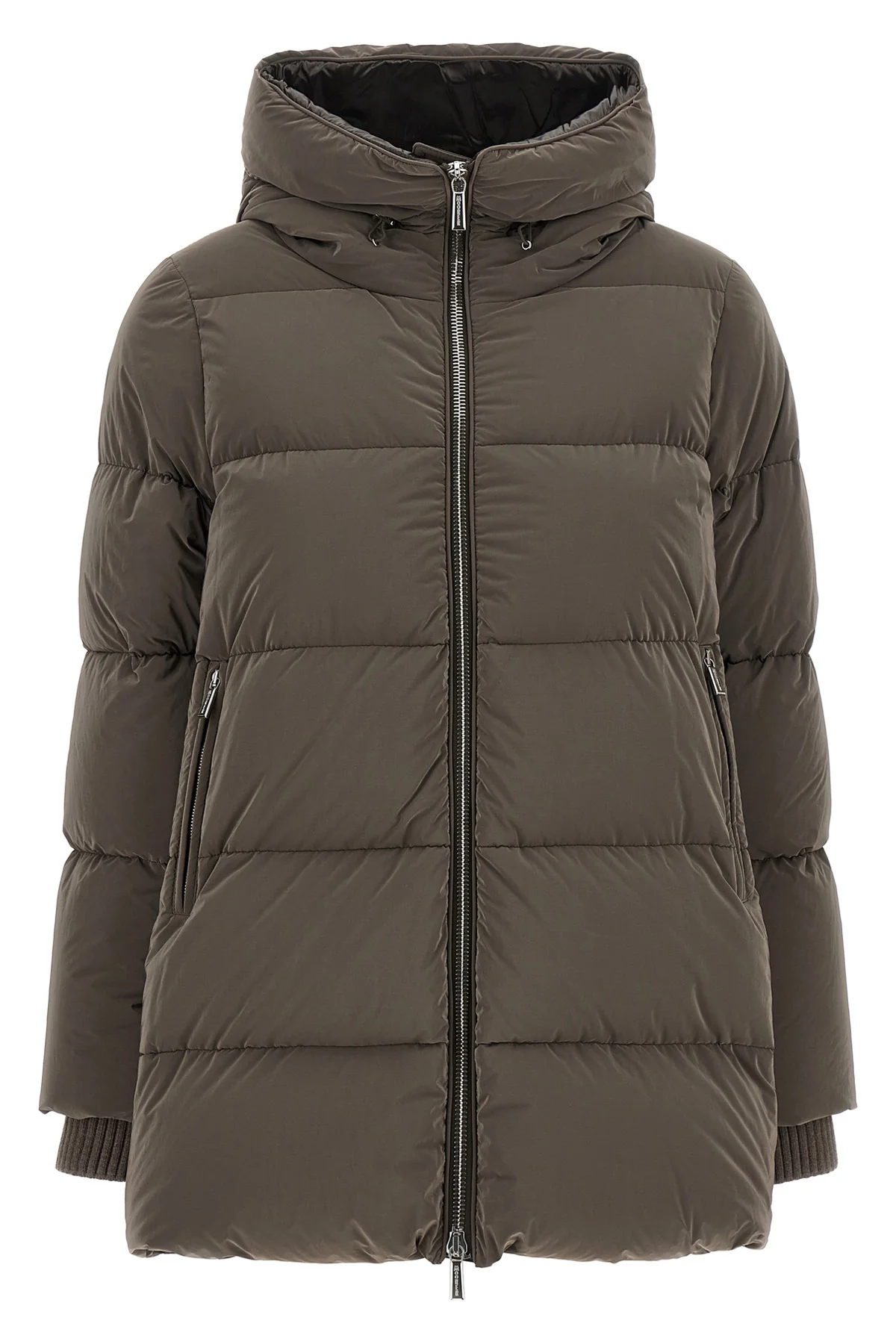 the carinzia moorer down jacket redefines outerwear through a structured silho