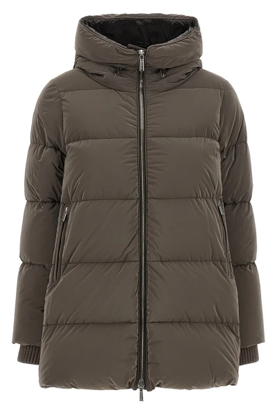 the carinzia moorer down jacket redefines outerwear through a structured silho