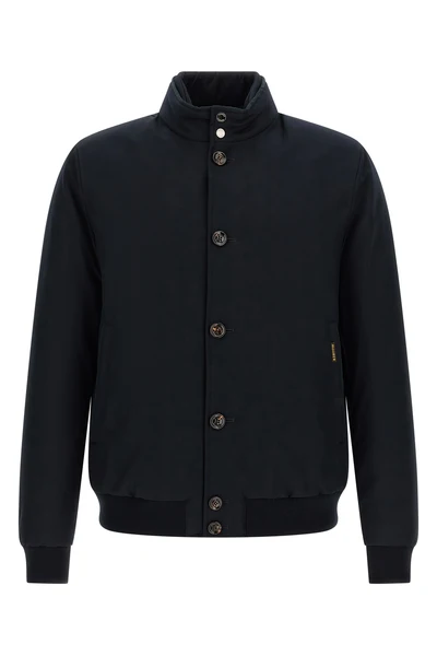 janos bomber jacket - acqua line (2 umbrellas) in waterproof and windproof-e