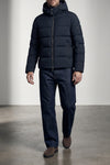 brett - acqua line (2 small umbrellas) bomber jacket in super light