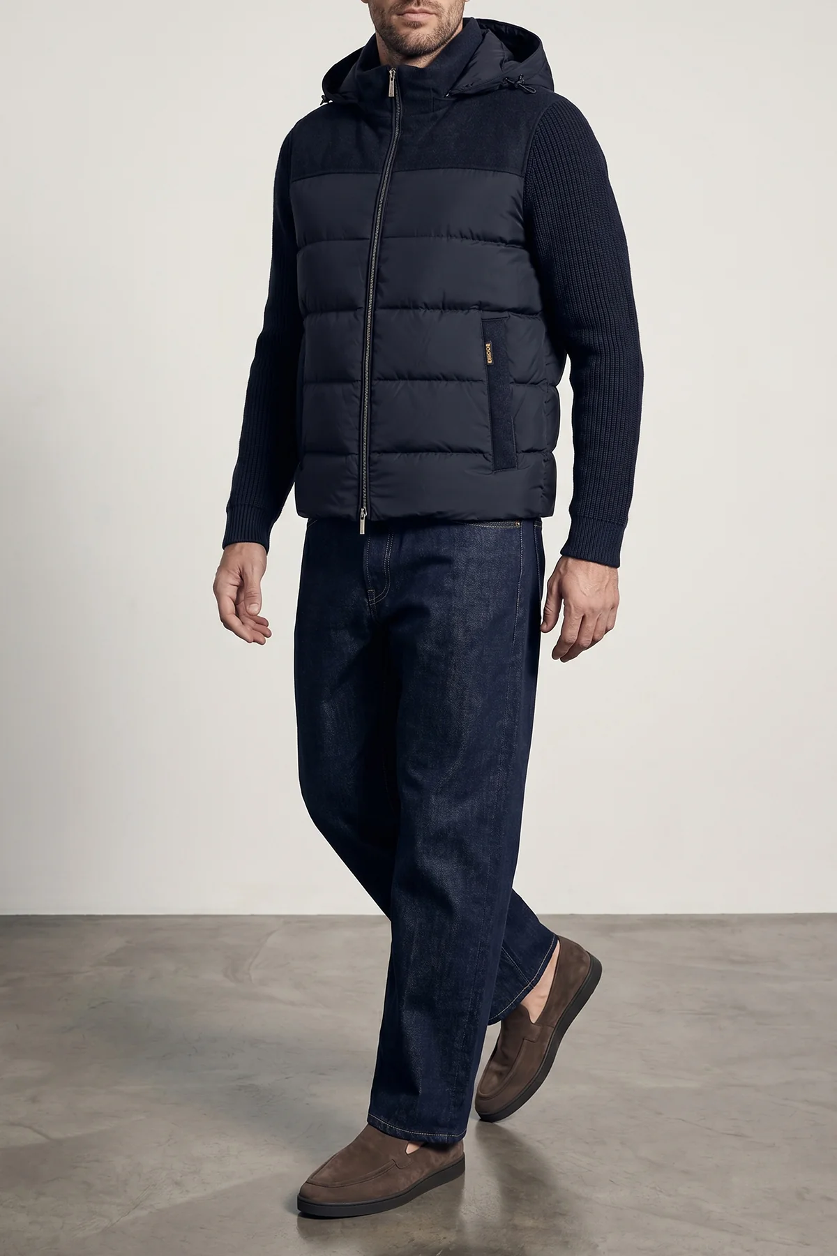 MOORER 50 allori quilted fabric jacket