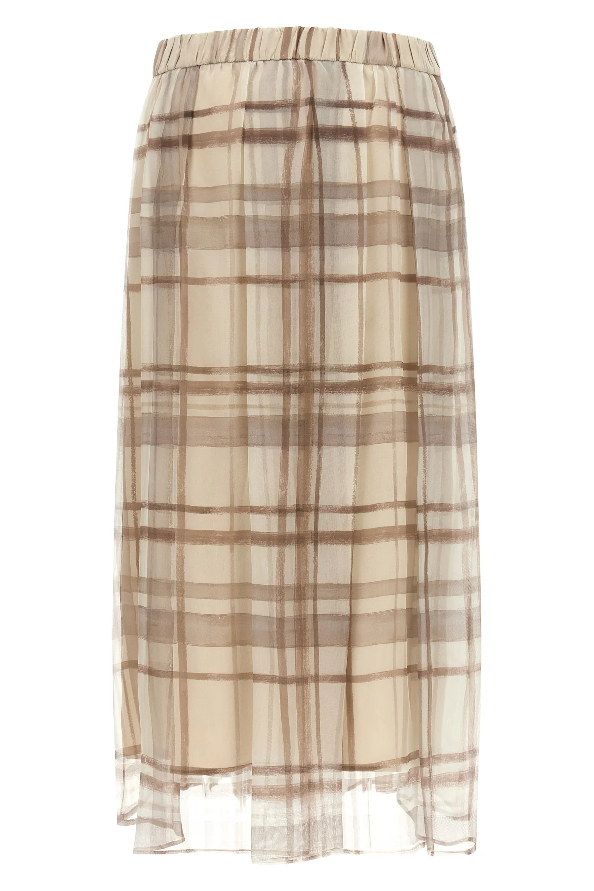 BRUNELLO CUCINELLI 36 the brunello cucinelli pleated skirt defines a new concept of sartorial fluidity