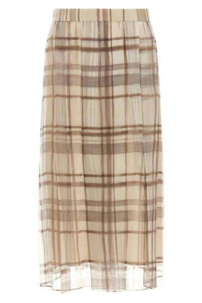 the brunello cucinelli pleated skirt defines a new concept of sartorial fluidity