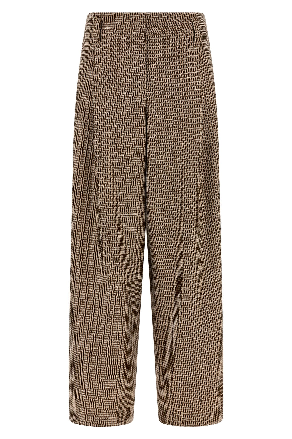 BRUNELLO CUCINELLI 36 prince of wales patterned virgin wool pants woven
