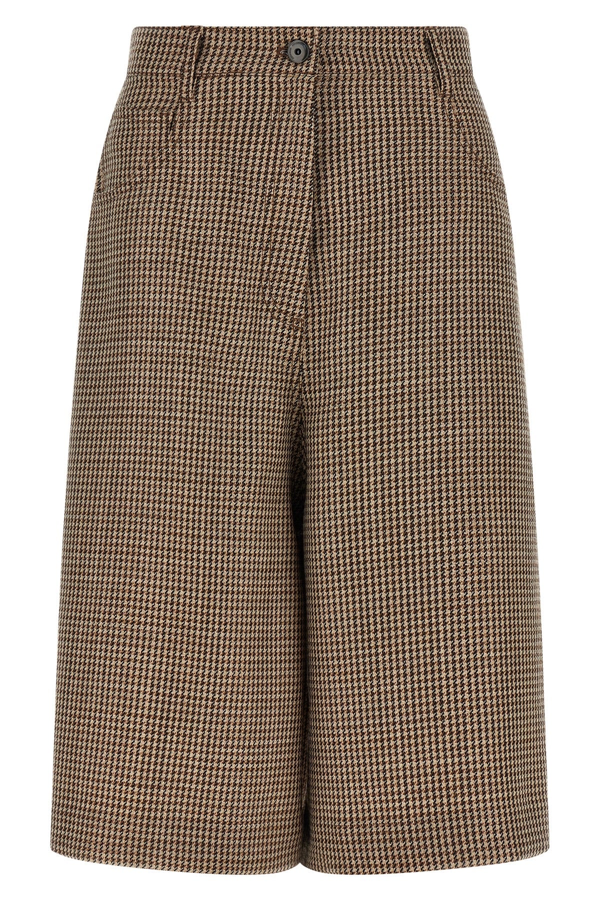 BRUNELLO CUCINELLI 38 prince of wales patterned virgin wool bermuda shorts woven