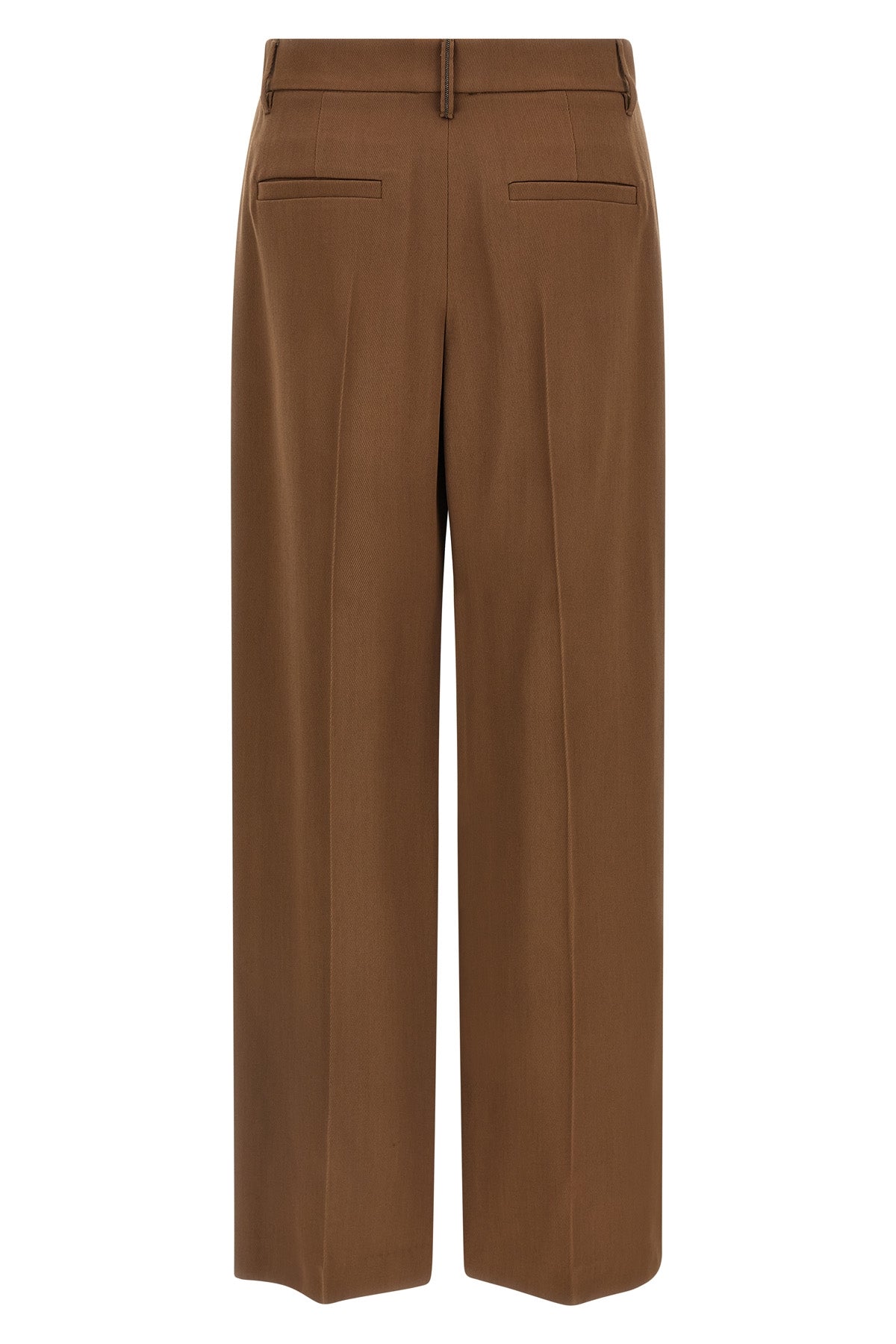 virgin wool and viscose blend pants