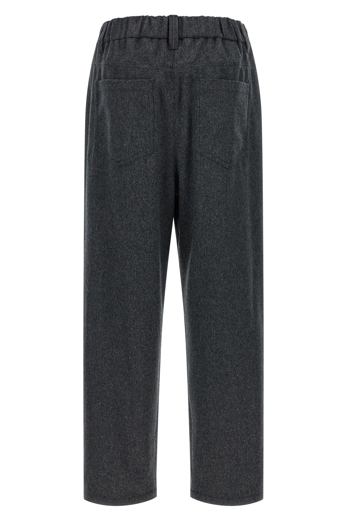 mélange wool pants