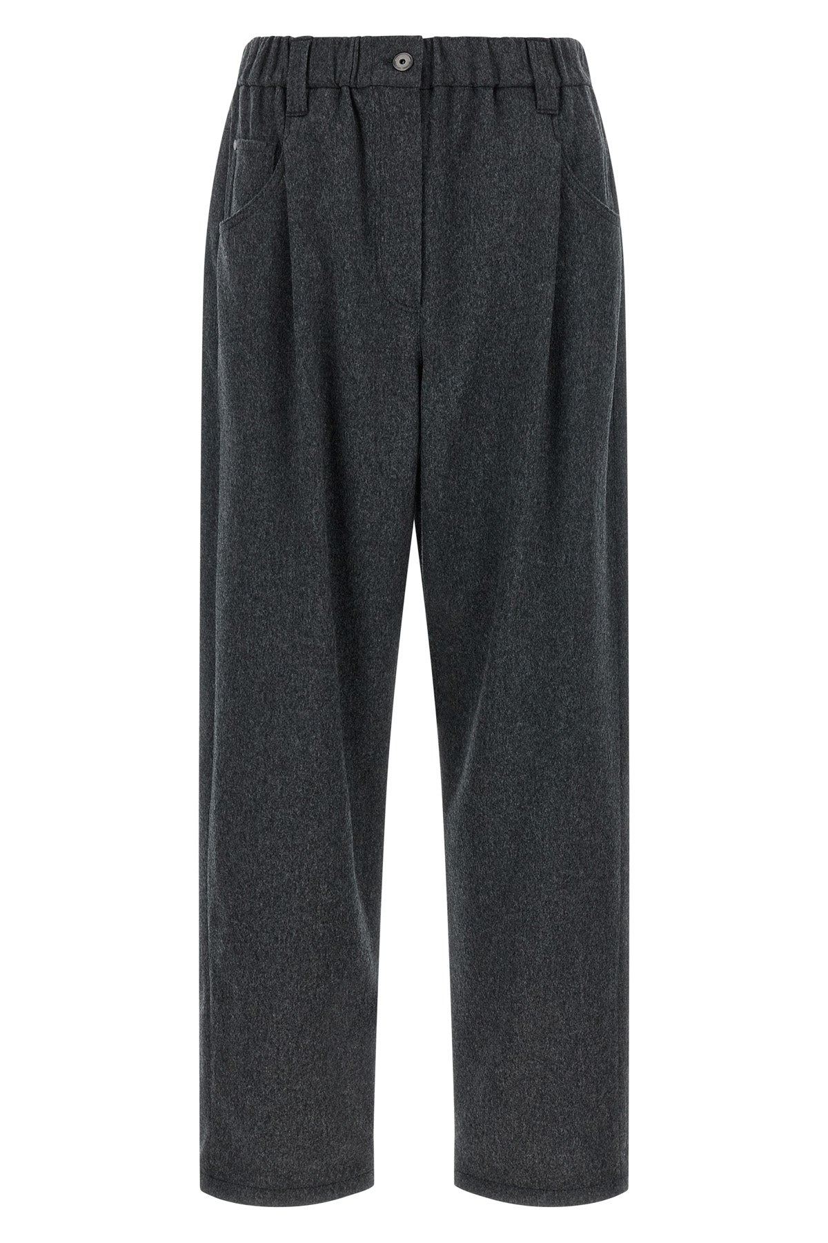 BRUNELLO CUCINELLI 42 mélange wool pants