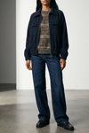 cotton and silk interlock sweatshirt