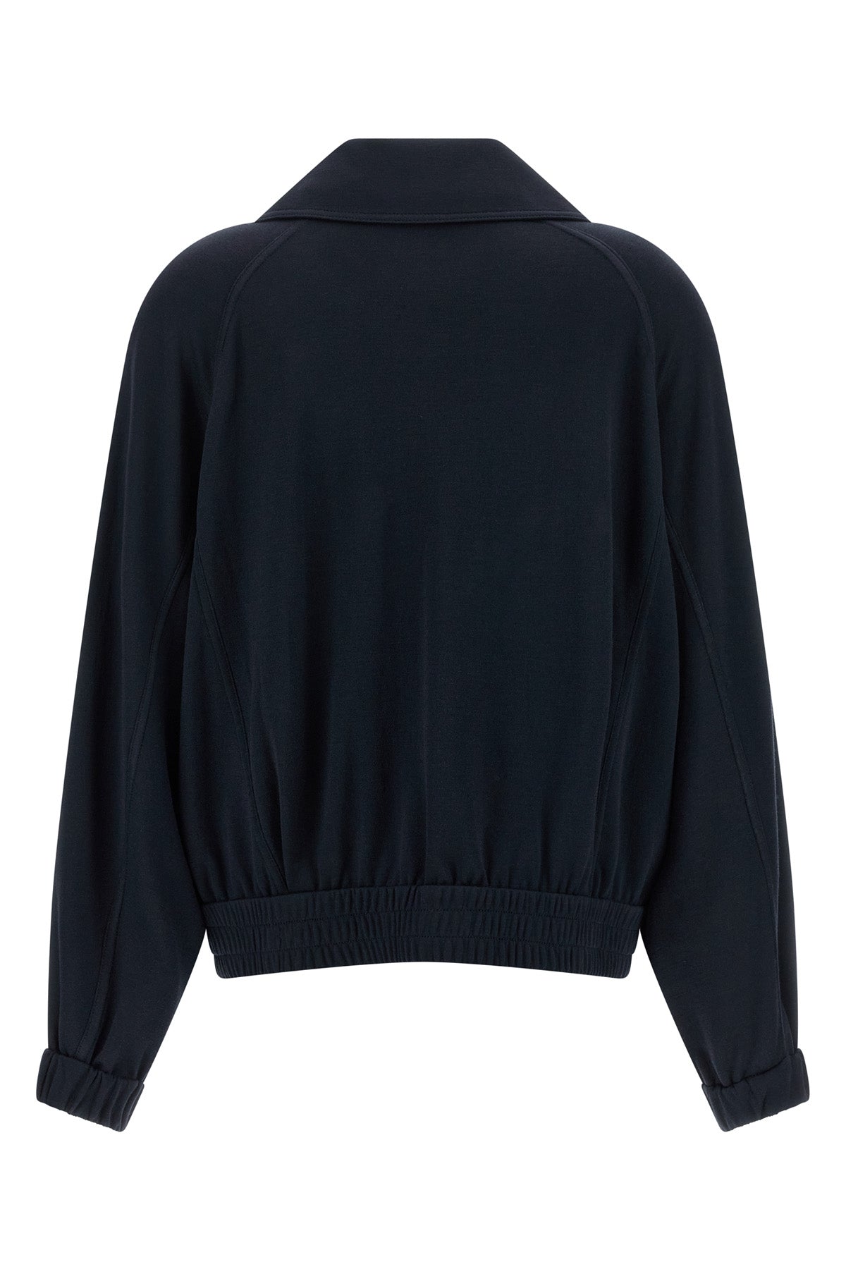 cotton and silk interlock sweatshirt