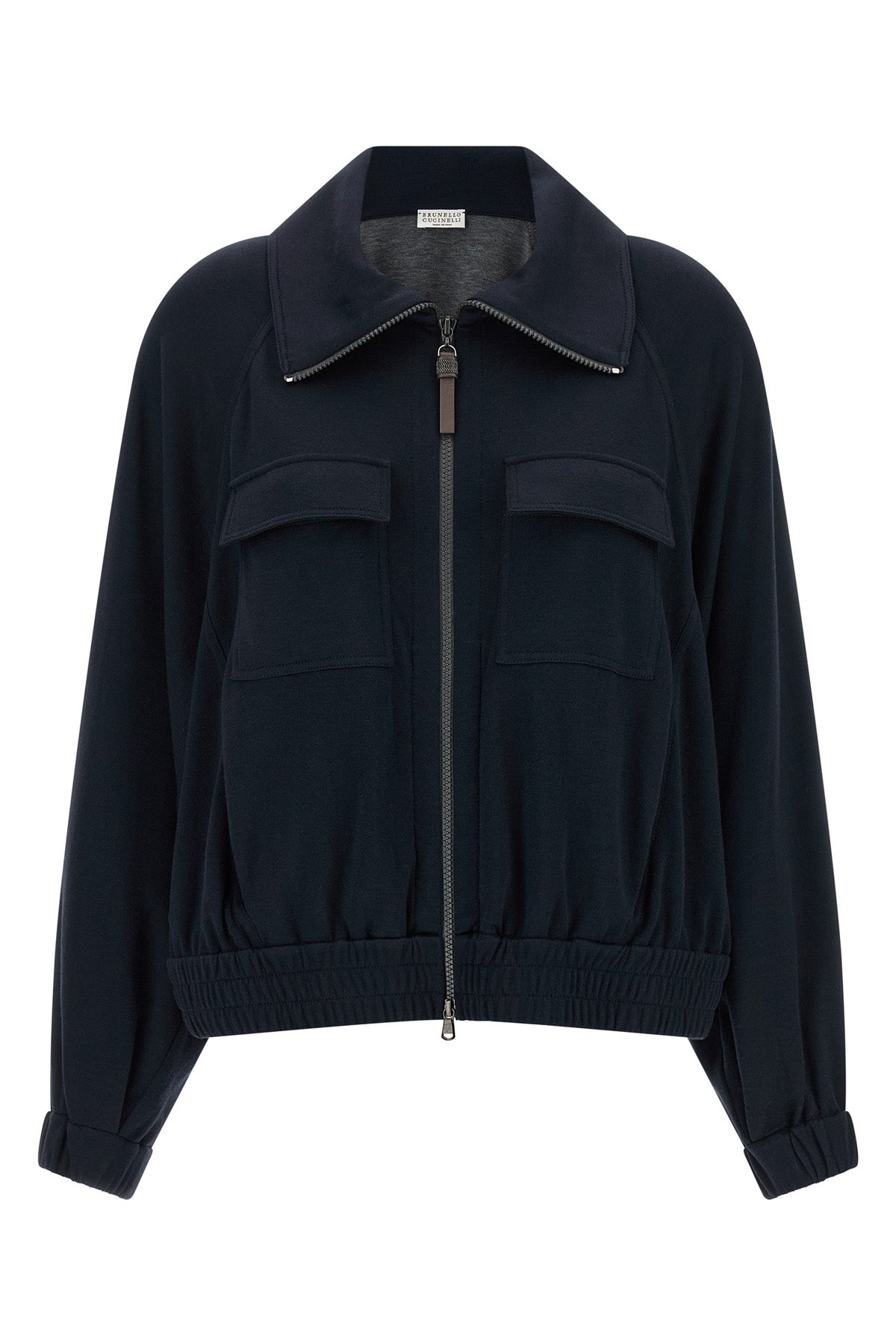 BRUNELLO CUCINELLI M cotton and silk interlock sweatshirt