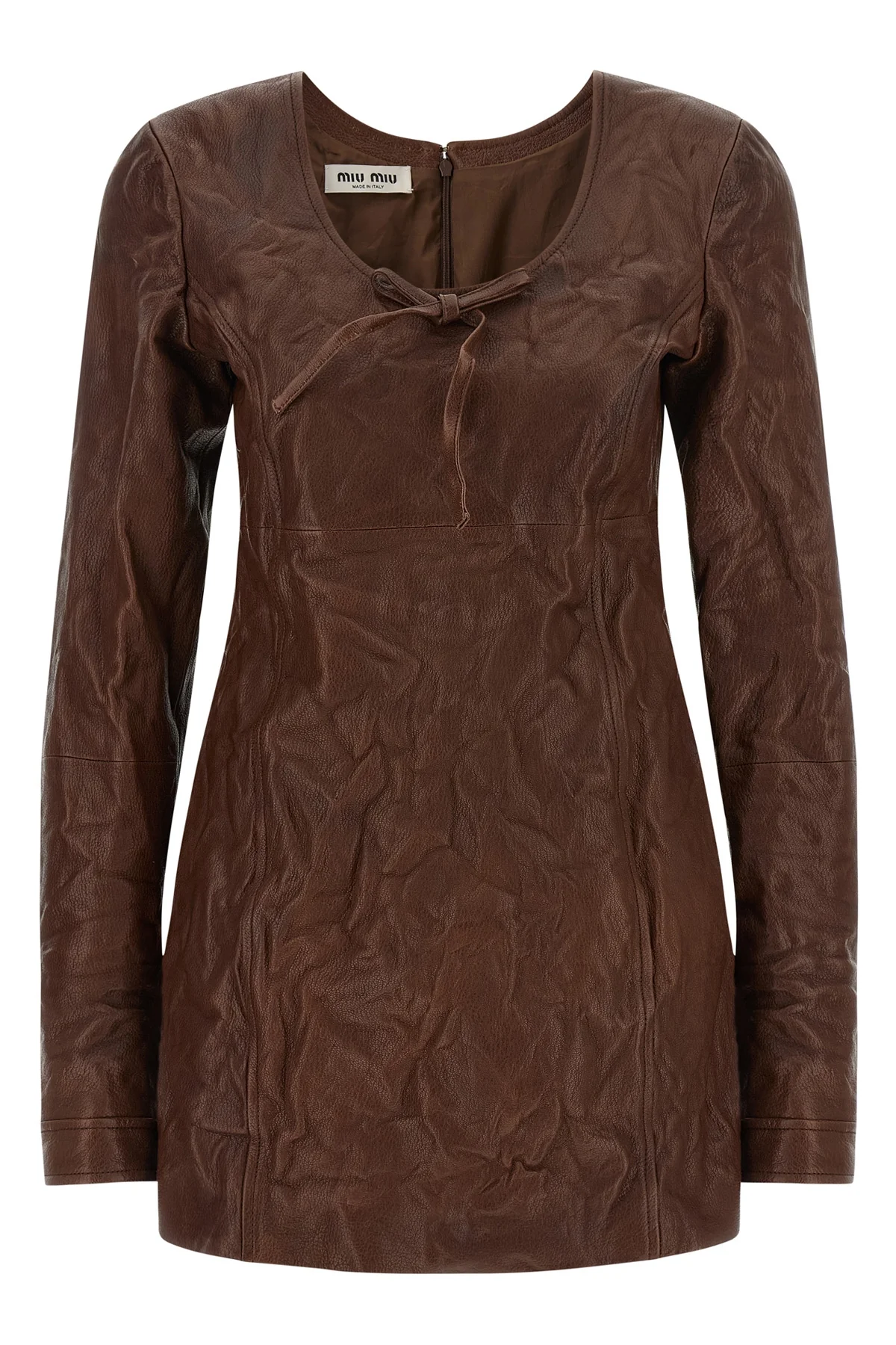 the miu miu dress defines a new sartorial aesthetic through a rigorous material