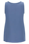 stretch silk satin top