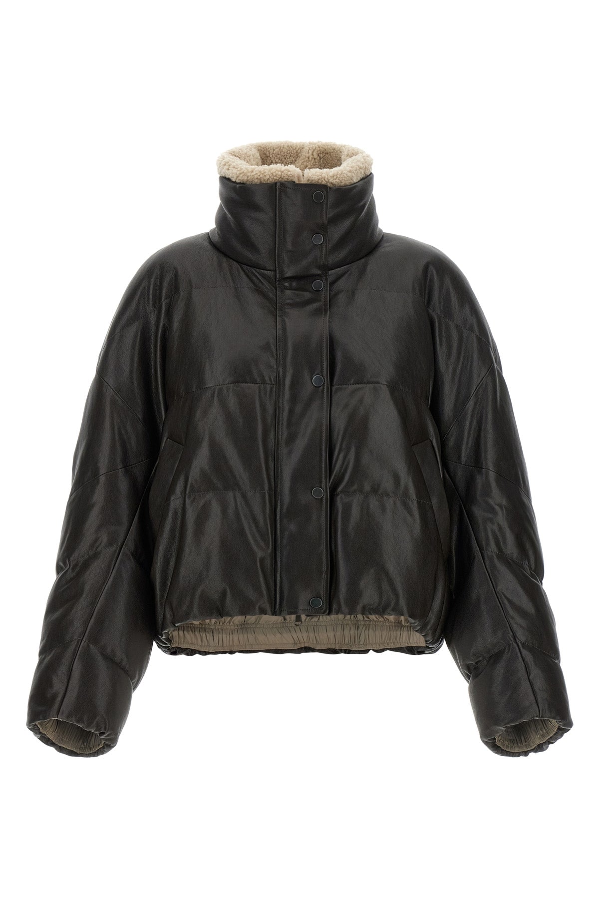 BRUNELLO CUCINELLI 36 quilted leather jacket