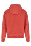 chrome gauze double-effect cotton hoodie