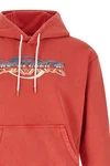 chrome gauze double-effect cotton hoodie