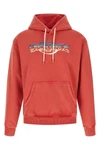 chrome gauze double-effect cotton hoodie