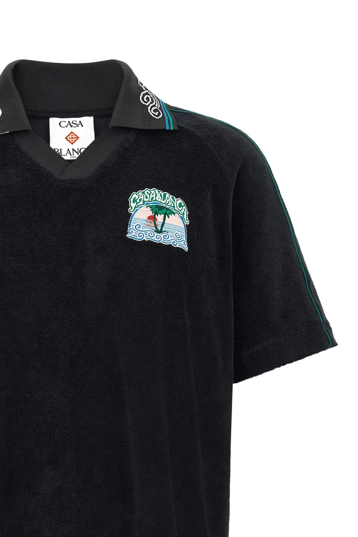 the casablanca towelling polo shirt