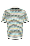 casablanca tuck stitch polo shirt
