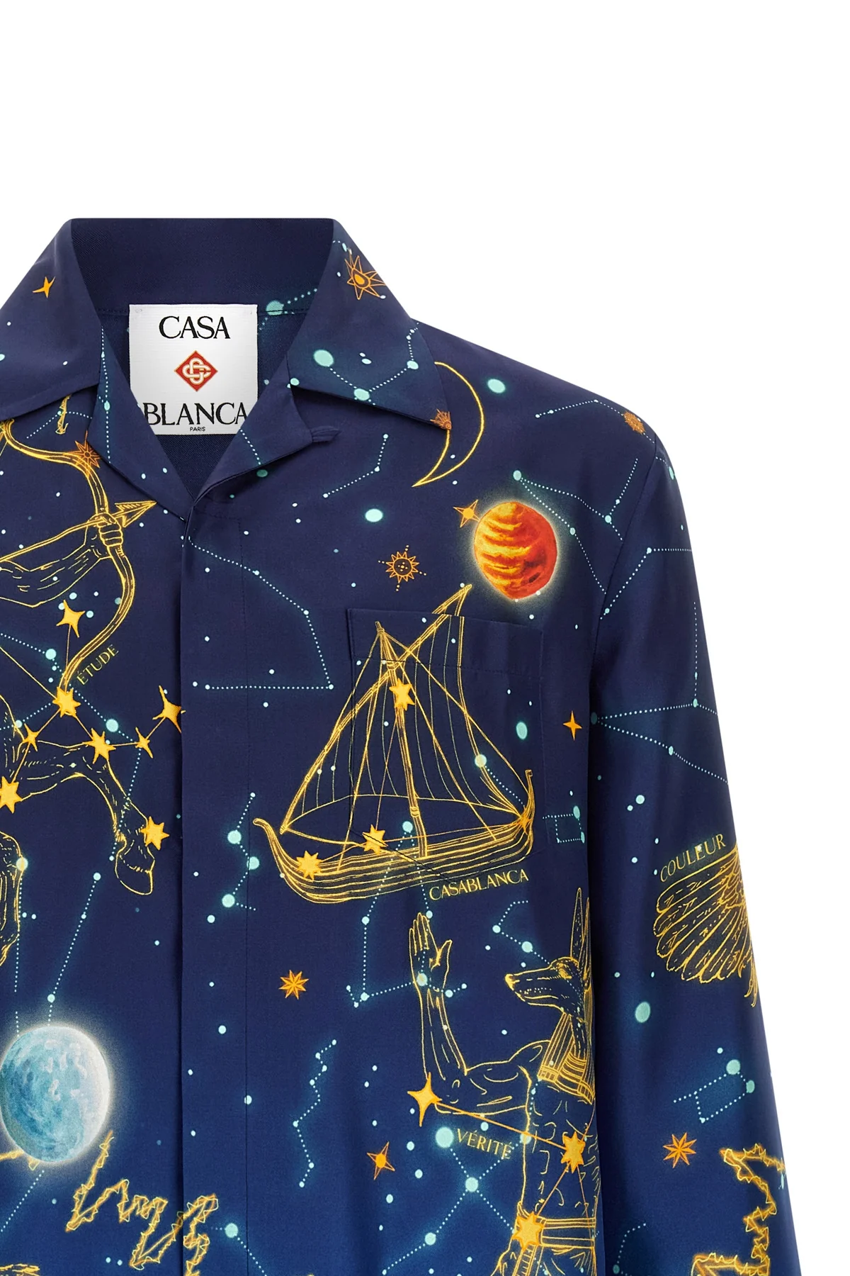the casablanca astrology long-sleeved shirt