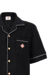 the casablanca towelling monogram short-sleeved shirt