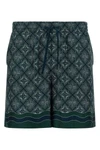 casablanca radiating monogram bermuda shorts