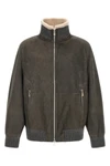 brunello cucinelli jacket in soft lambskin has a structured silhouette