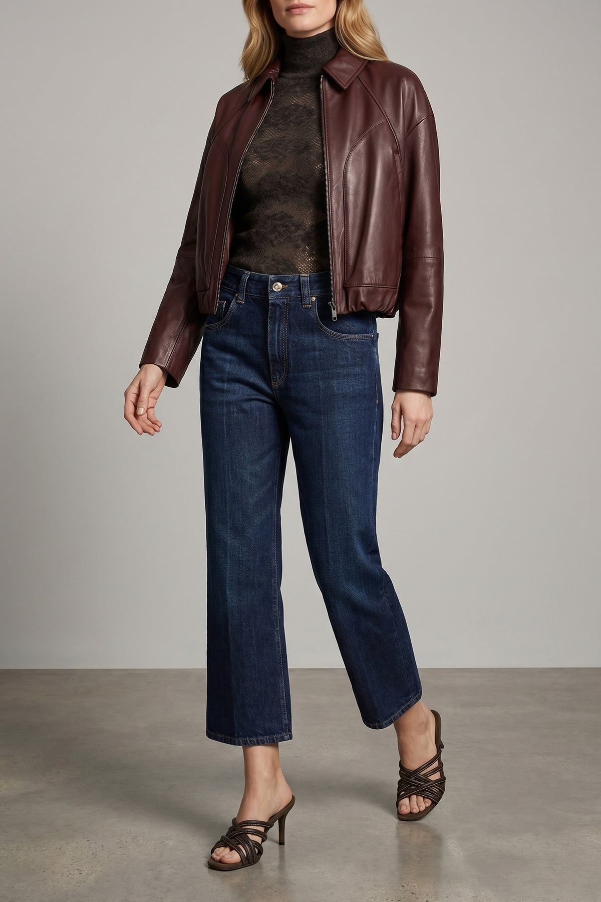 lightly padded nappa jacket