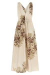 the brunello cucinelli midi dress in pure cotton poplin reinterprets everyday el