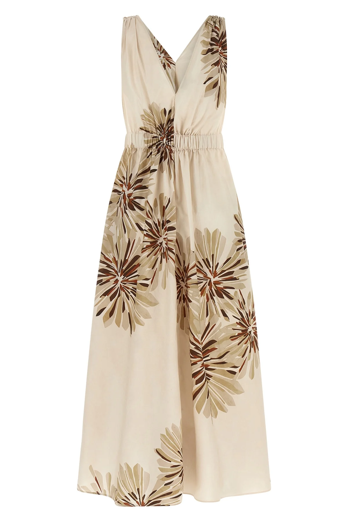 the brunello cucinelli midi dress in pure cotton poplin reinterprets everyday el