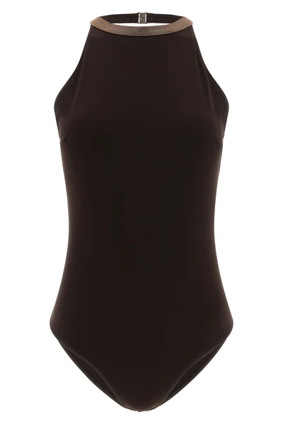 one-piece swimsuit in techno jersey