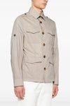 unlined water-repellent techno cotton light canvas jacket