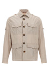 unlined water-repellent techno cotton light canvas jacket