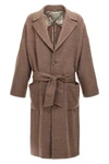single-breasted unlined wool coat