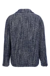 chevron wool blend jacket