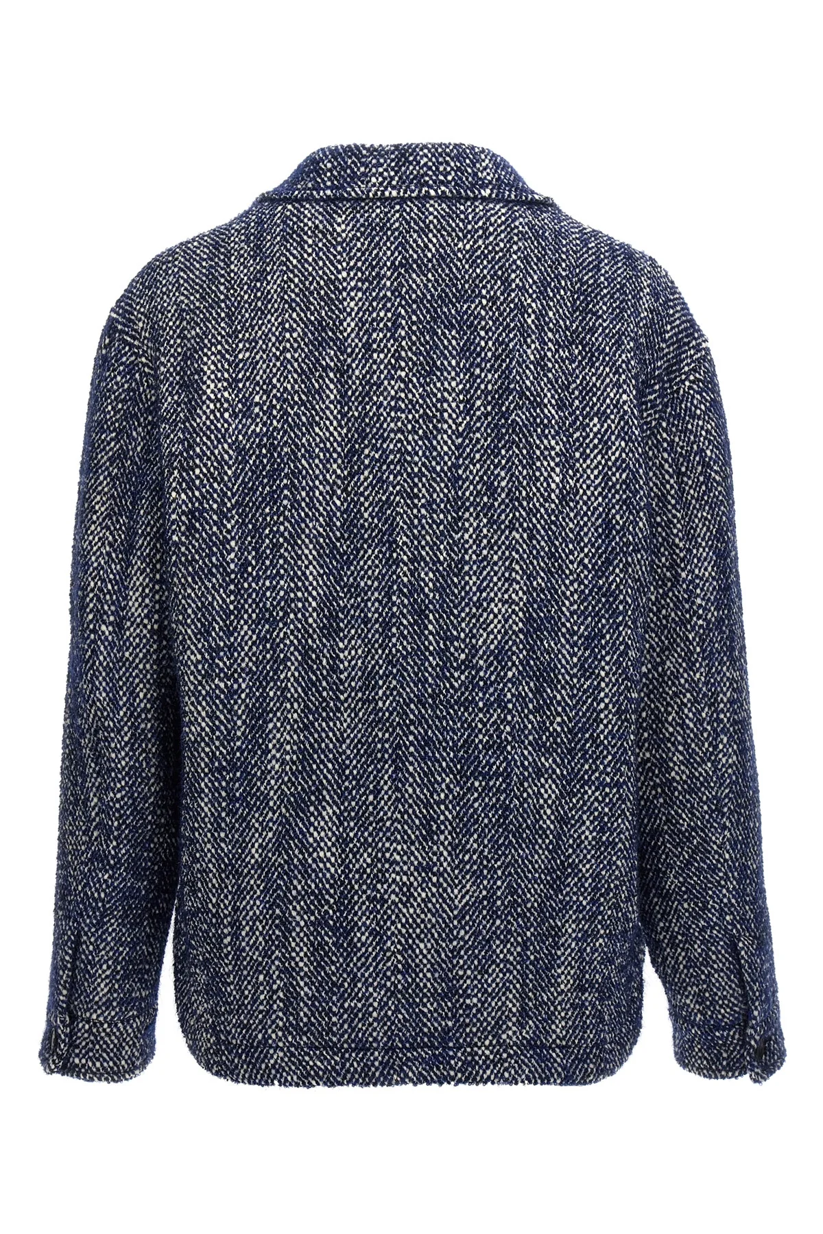 chevron wool blend jacket