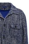 chevron wool blend jacket