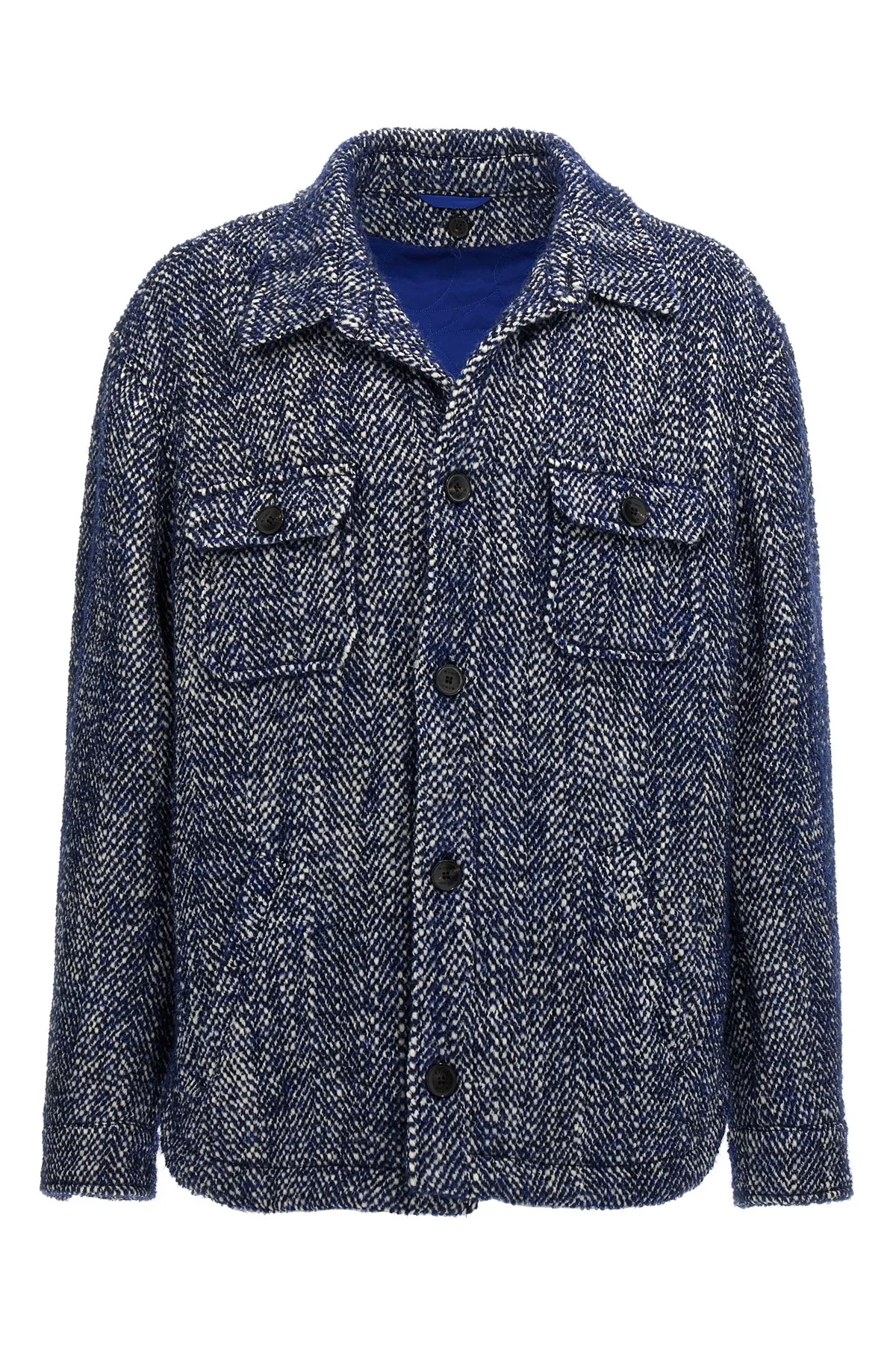 ETRO L chevron wool blend jacket