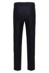 jacquard cotton and wool trousers