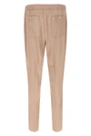 joggers in flamed linen blend twill
