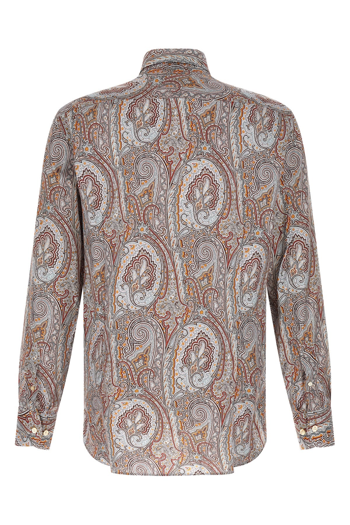 all-over floral paisley floral satin shirt