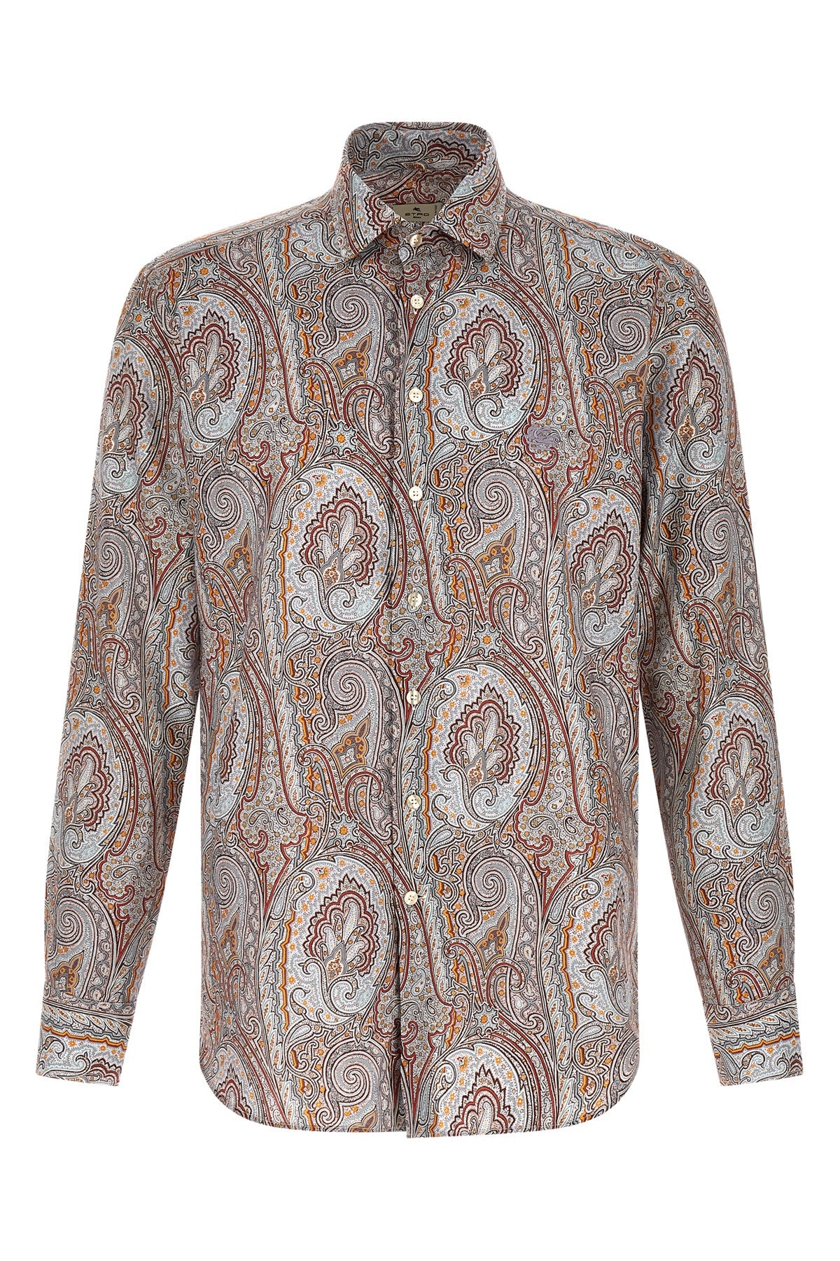ETRO 42 cm all-over floral paisley floral satin shirt