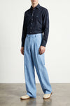 all-over paisley ramage pure cotton denim shirt