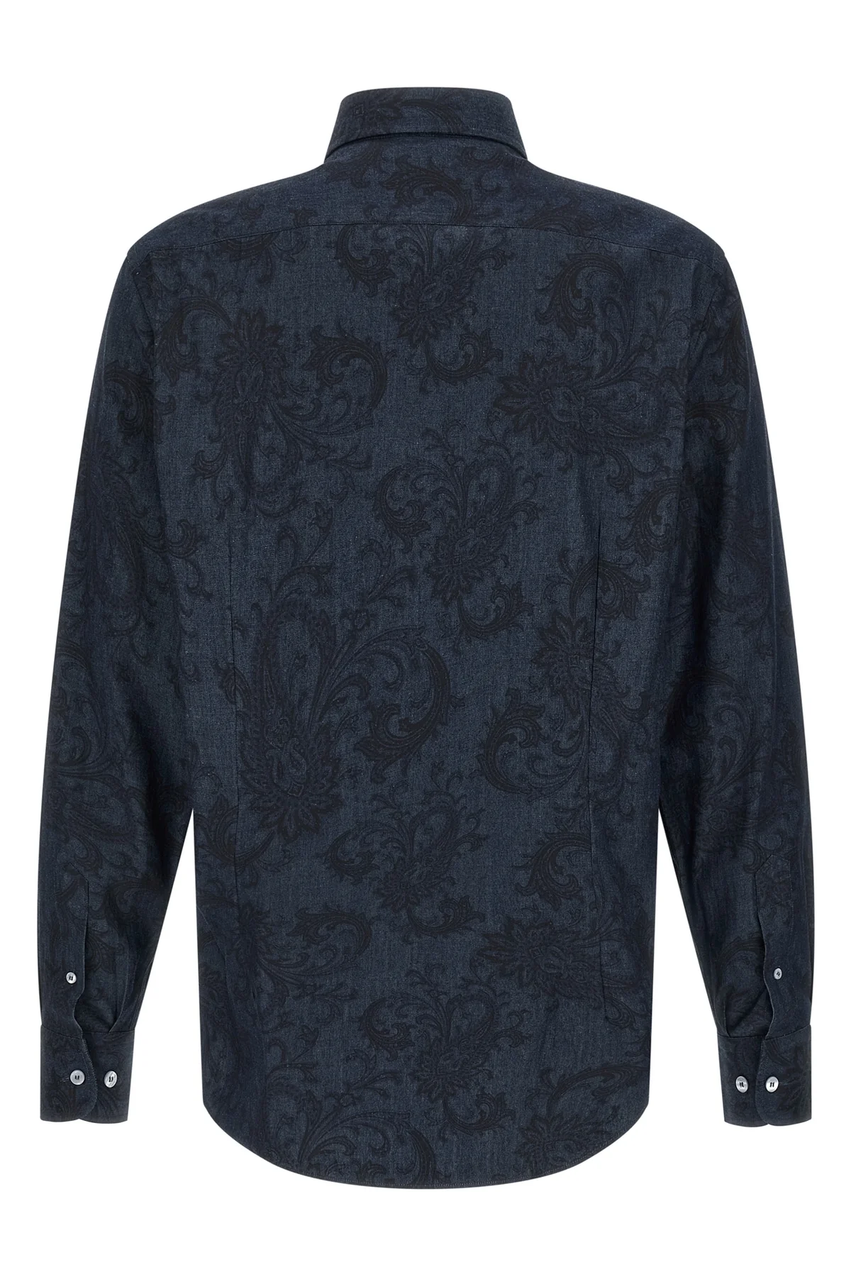all-over paisley ramage pure cotton denim shirt