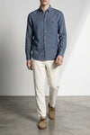 mélange linen shirt
