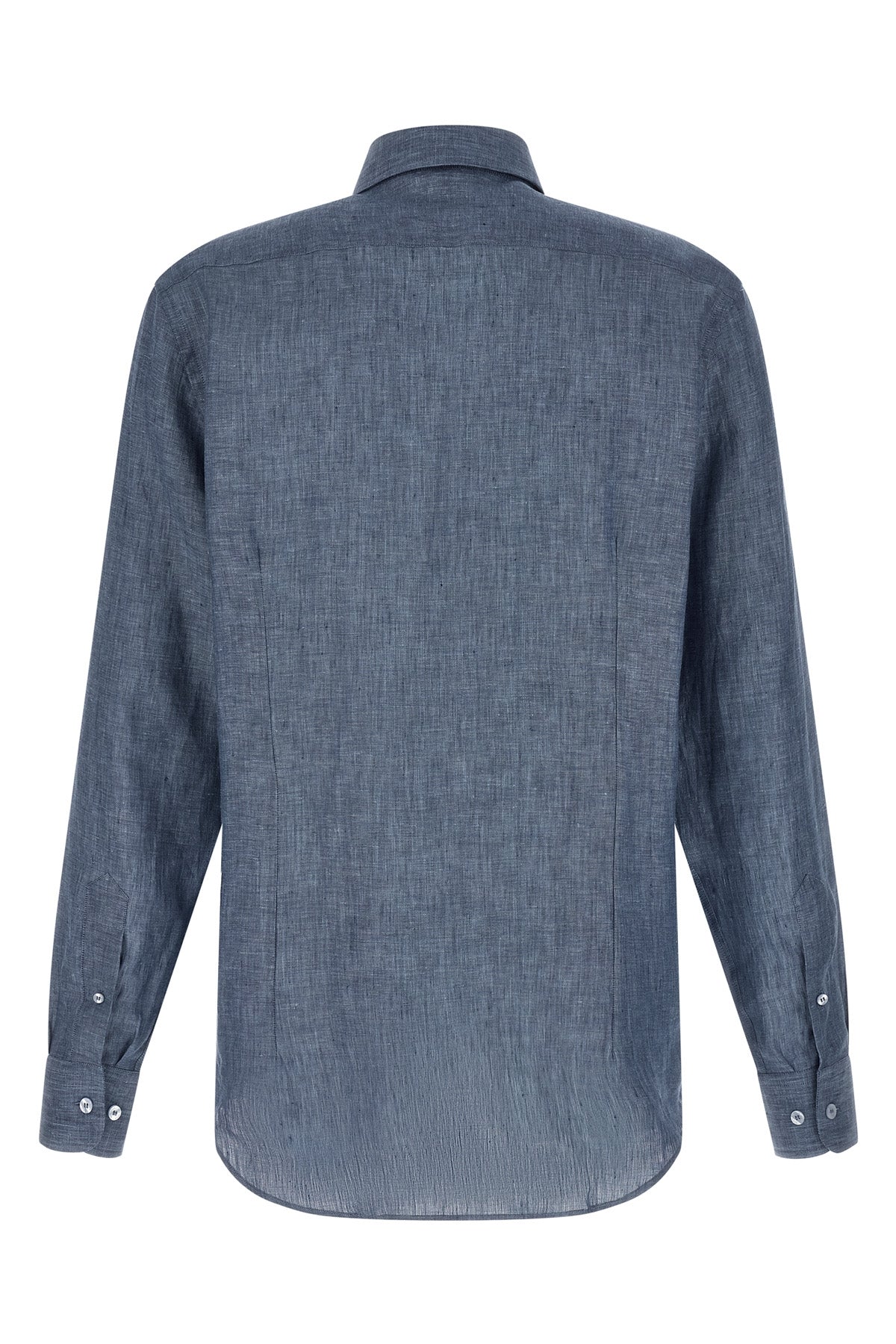 mélange linen shirt