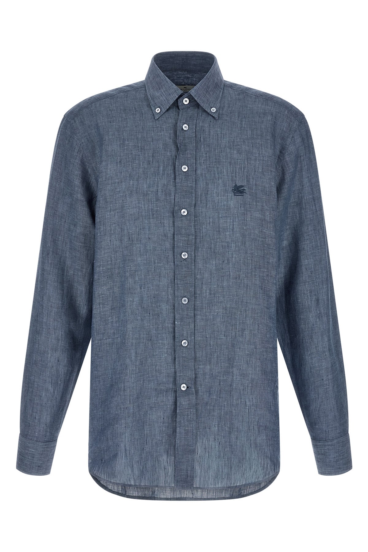 ETRO 39 cm mélange linen shirt